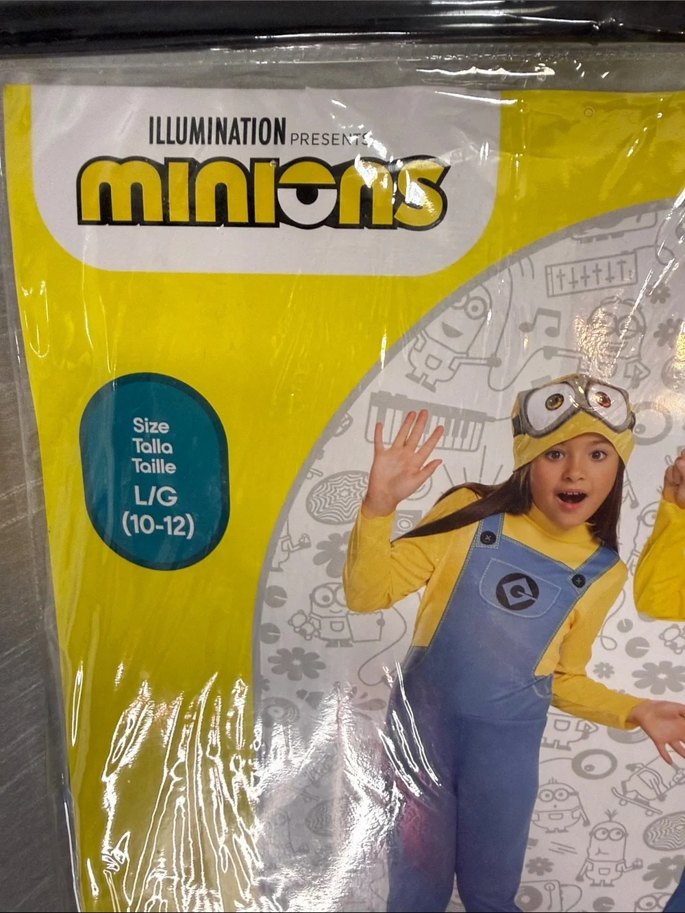 Disguise Despicable Me Minion Costume Jumpsuit & Beanie Children’s L 10/12